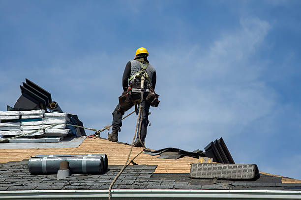 Professional Metal Roofing technician working in Caledonia, MI